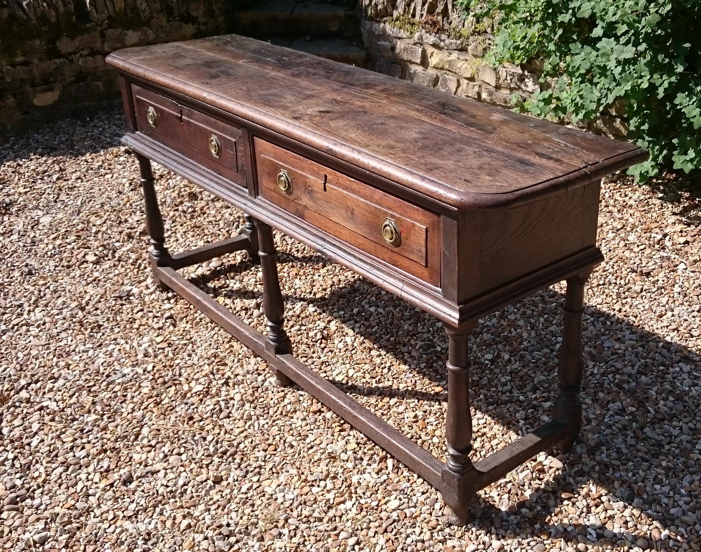 British 17th Century Oak Coffer For Sale