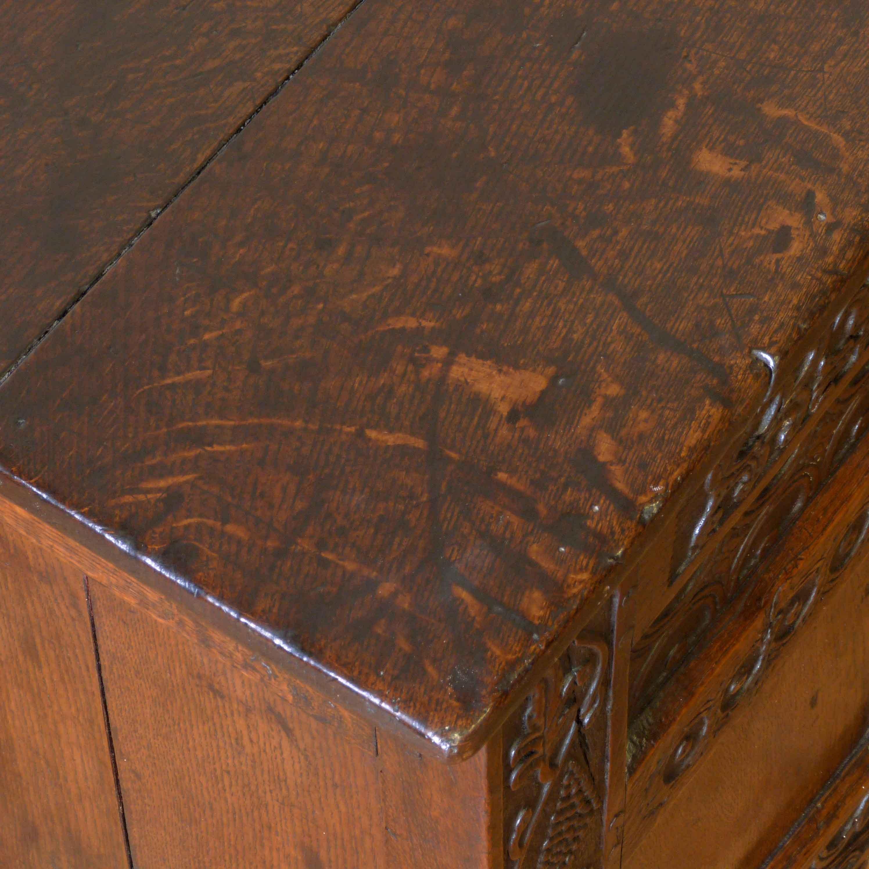 18th Century and Earlier 17th Century Oak Coffer