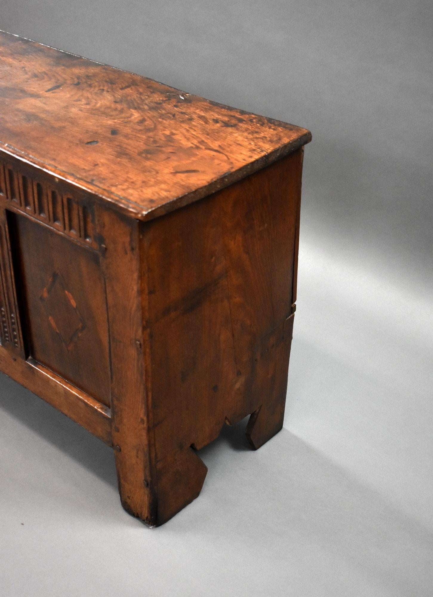 17th Century Oak Coffer For Sale 3