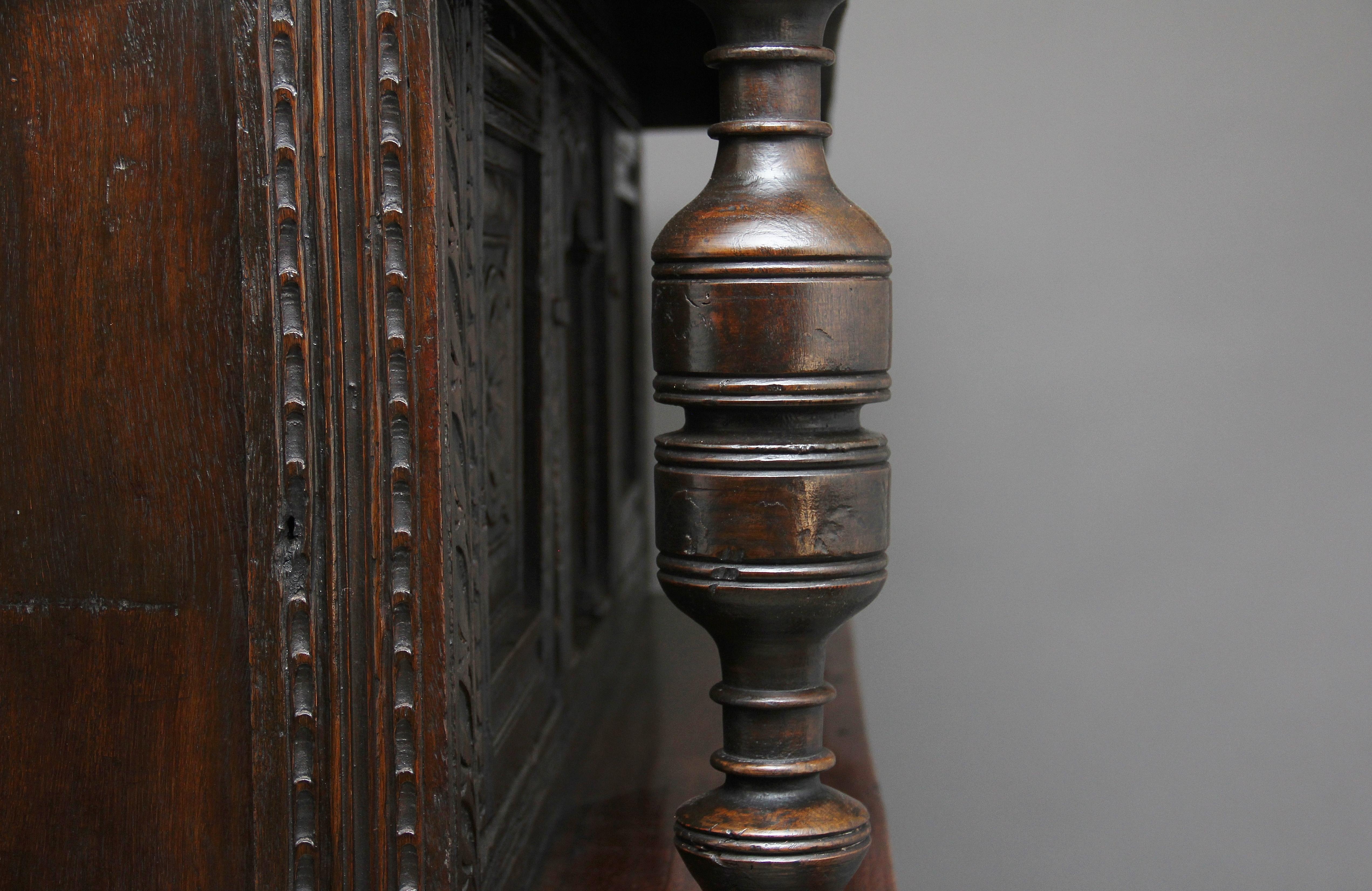 17th Century Oak Court Cupboard 2