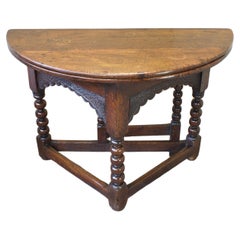 Antique 17th Century Oak Credence Table.
