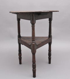 17th Century Oak Cricket Table