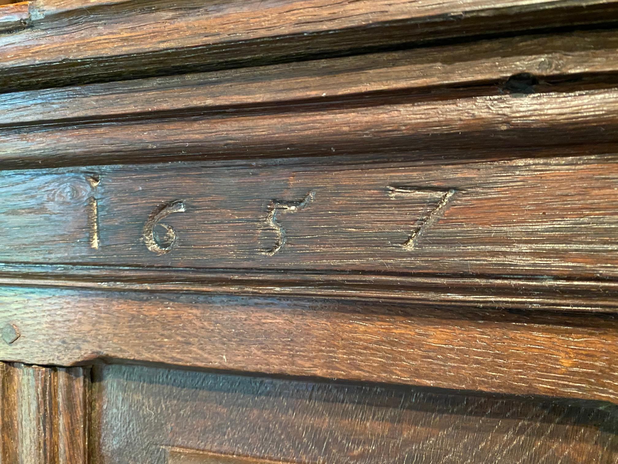 17th Century Oak Dutch Court Cupboard For Sale 8