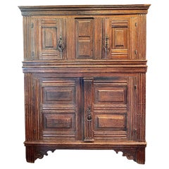 17th Century Oak Dutch Court Cupboard