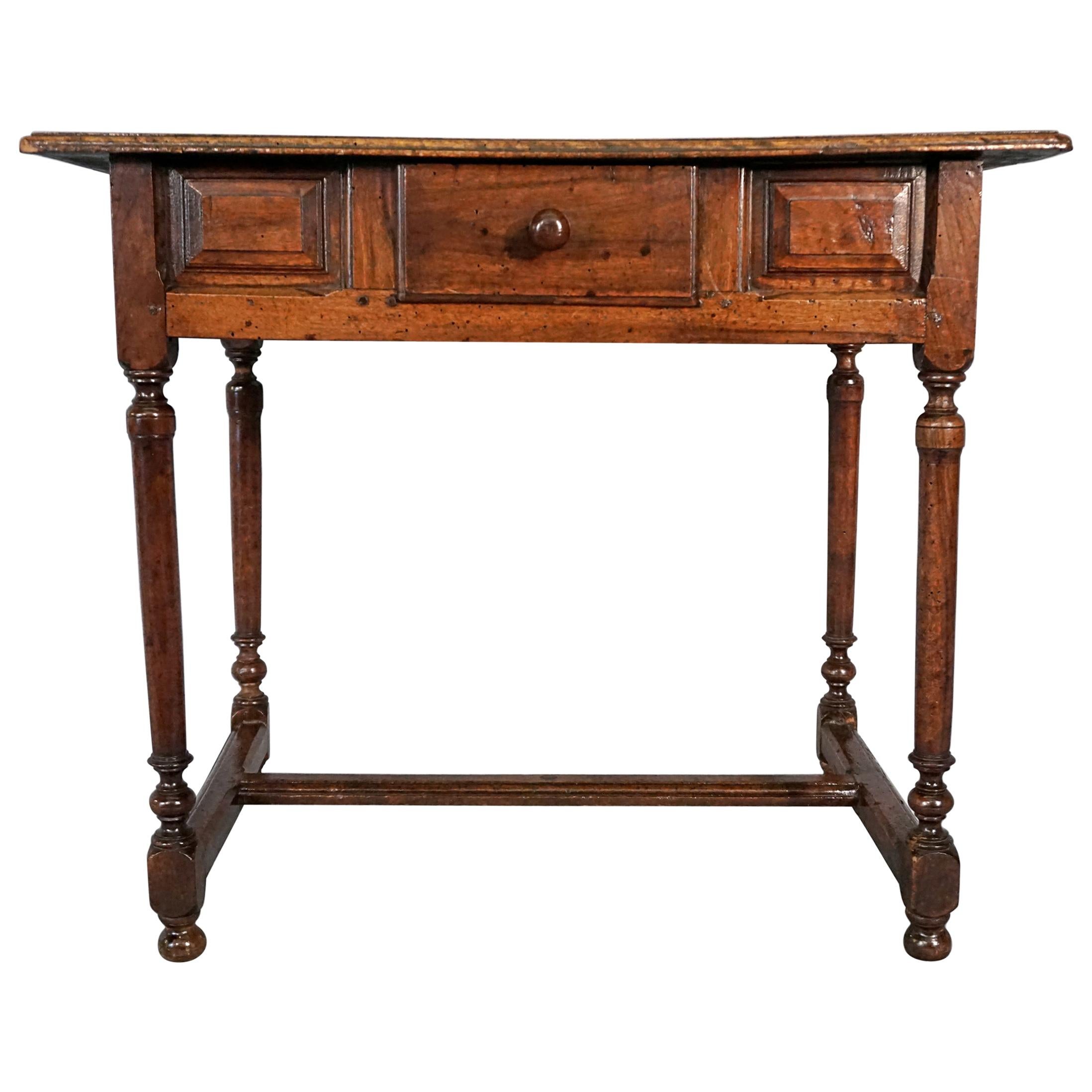 17th Century Oak Dutch Side Table For Sale