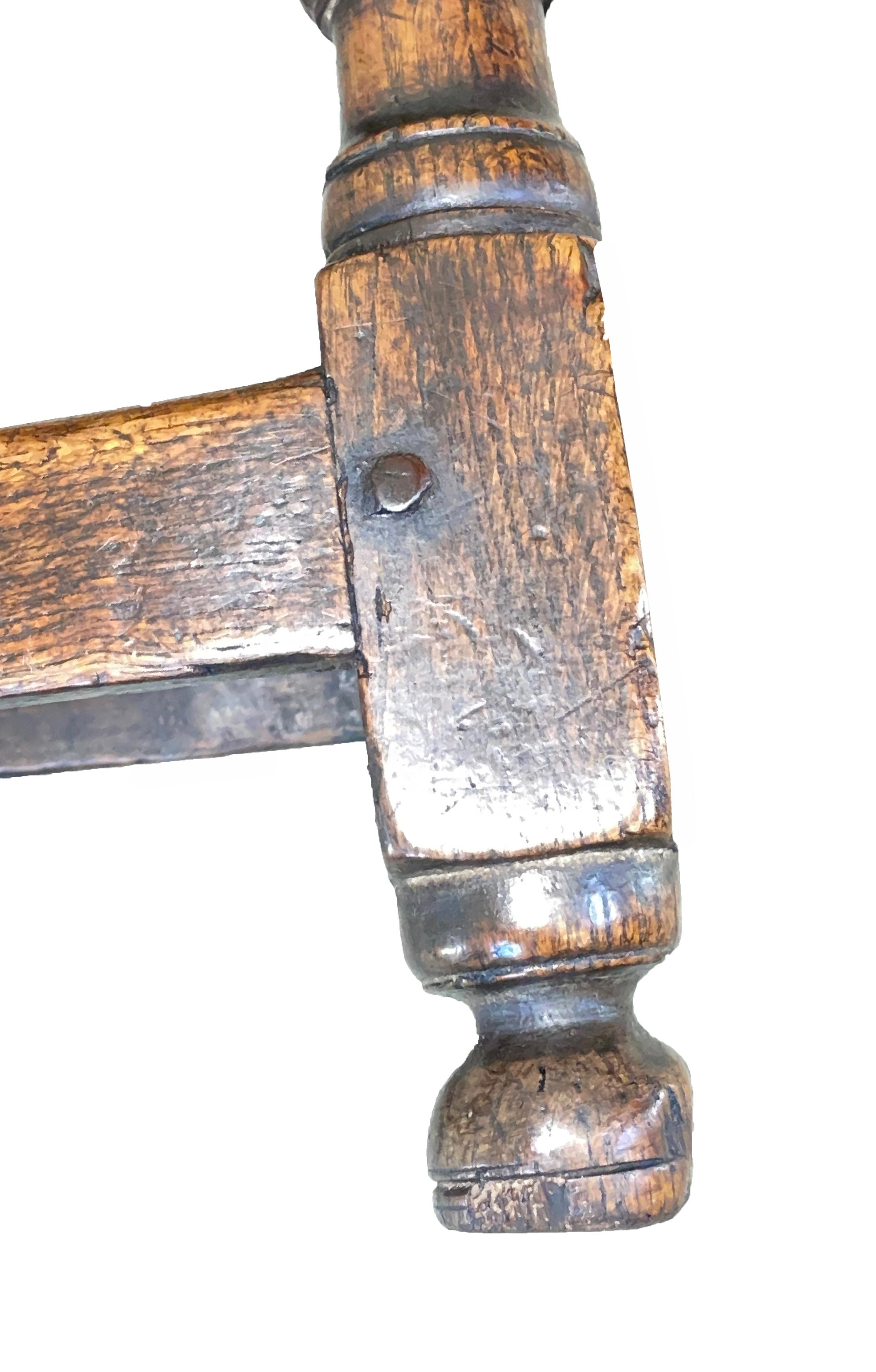 17th Century Oak Joint Stool 2