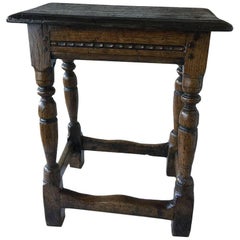 17th Century Oak Joint Stool