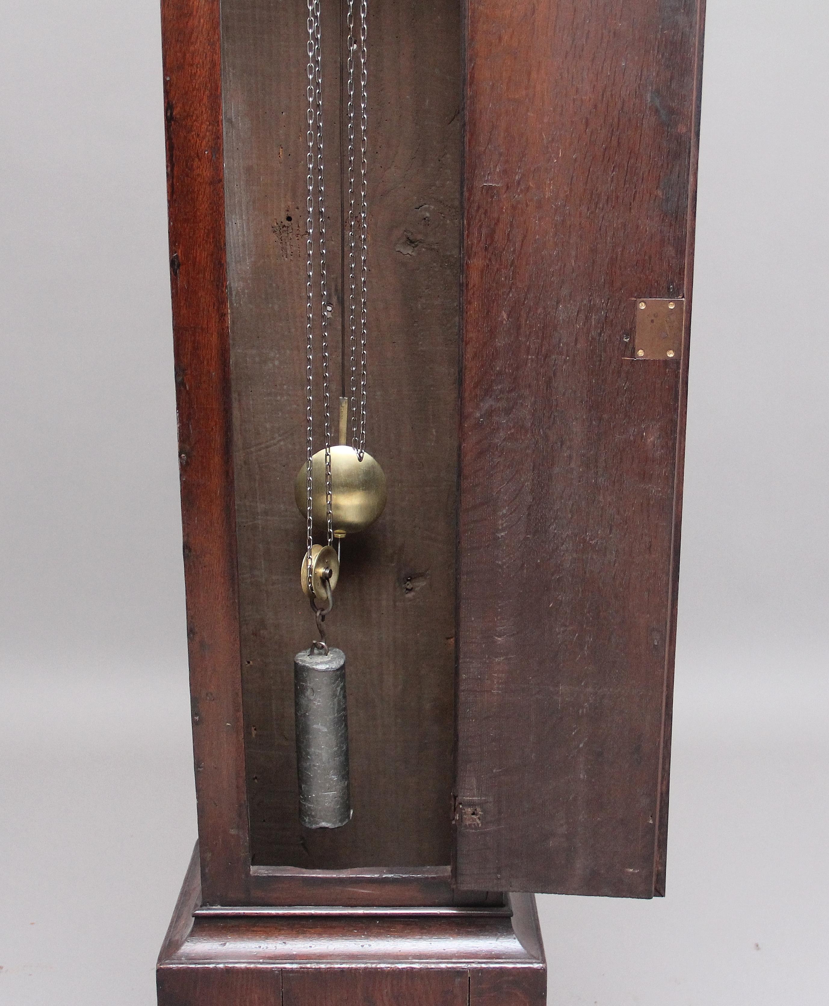17th Century Oak Longcase Clock 3