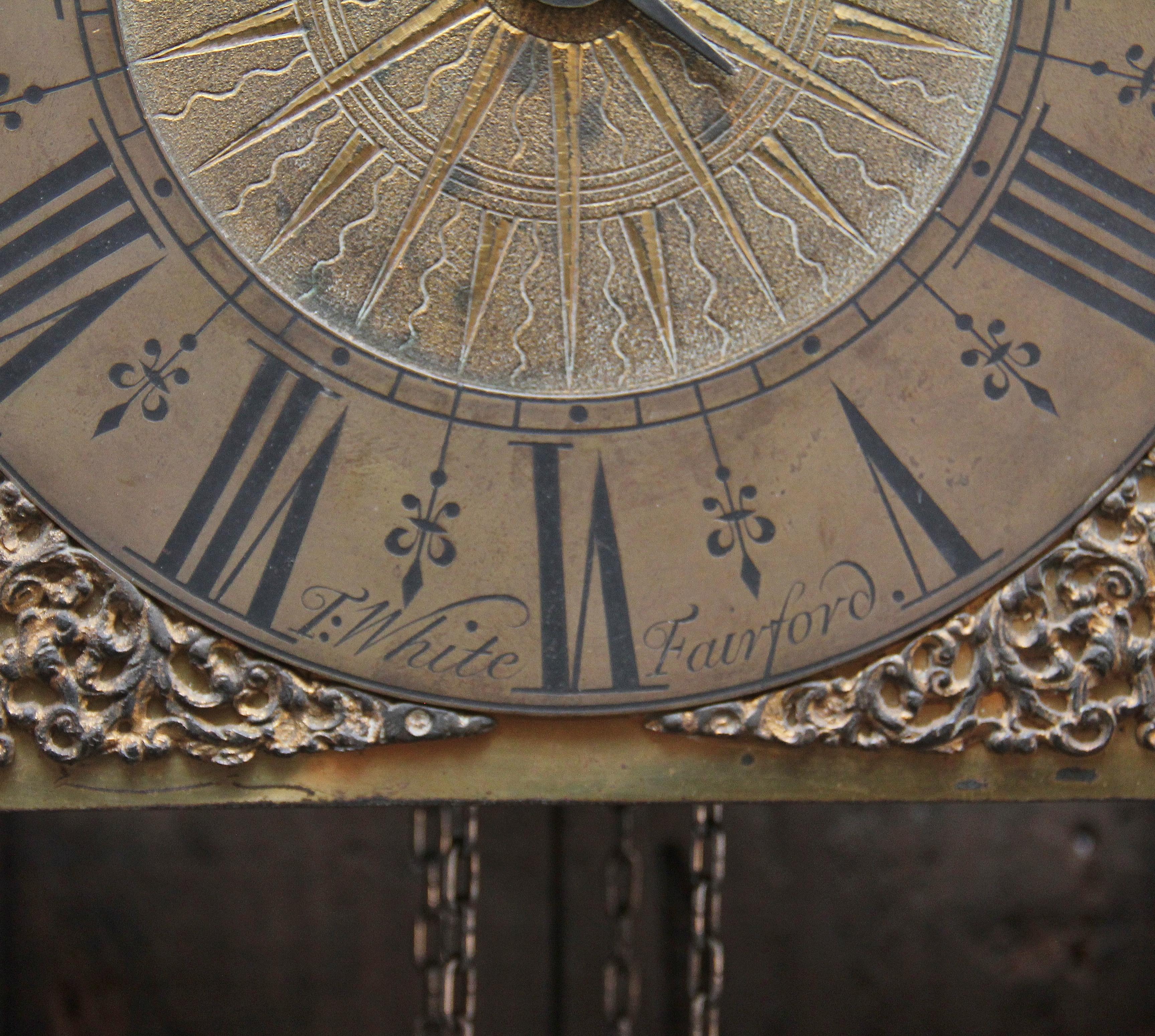 17th Century Oak Longcase Clock In Good Condition In Martlesham, GB