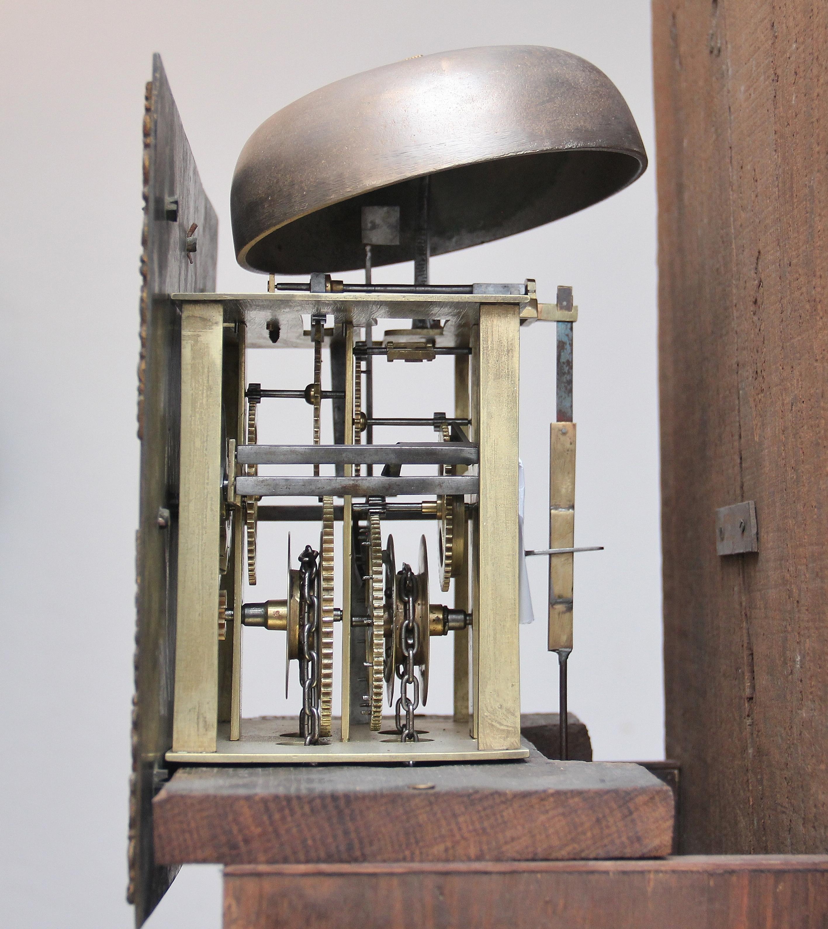 Late 17th Century 17th Century Oak Longcase Clock