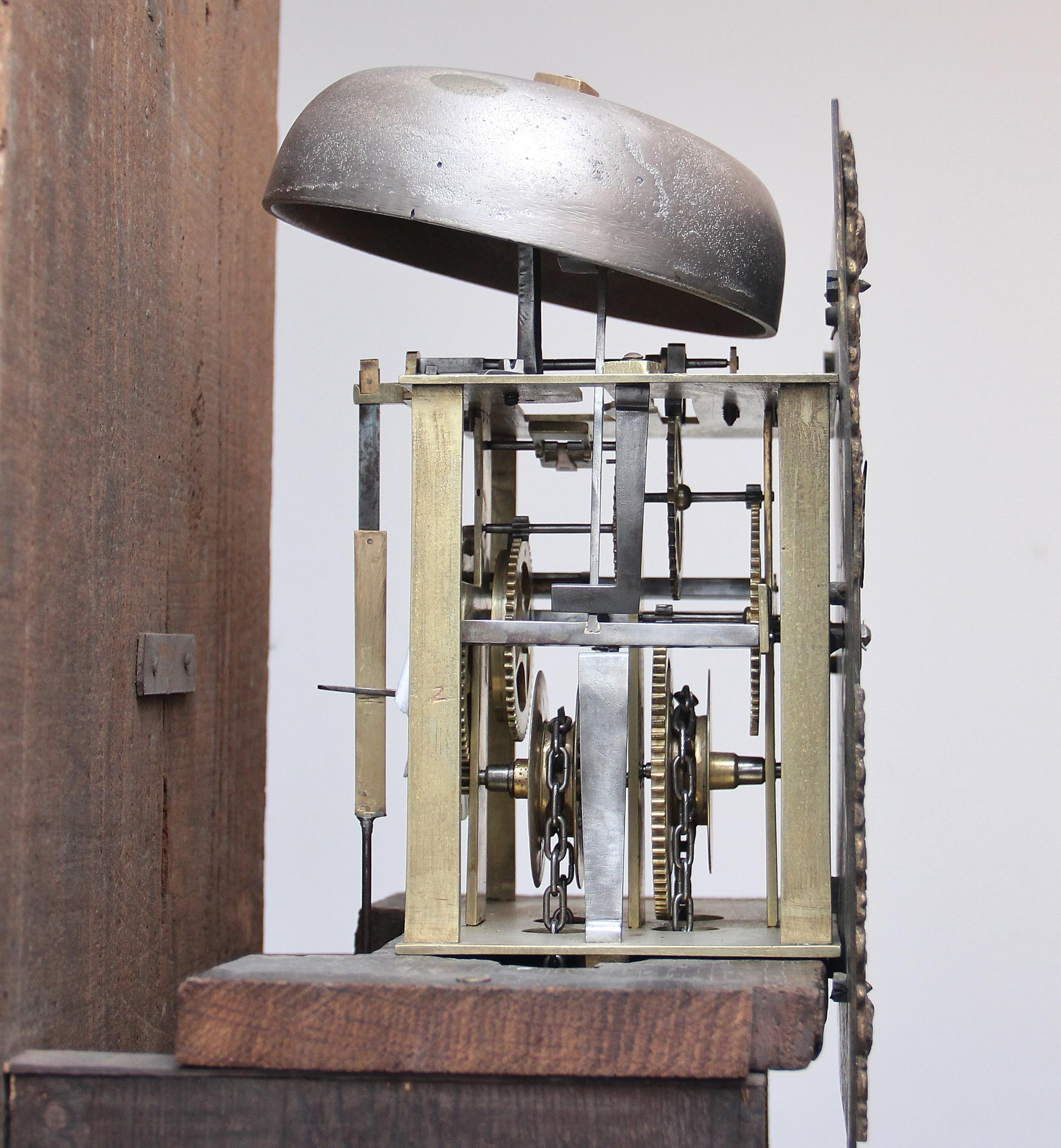 17th Century Oak Longcase Clock 1