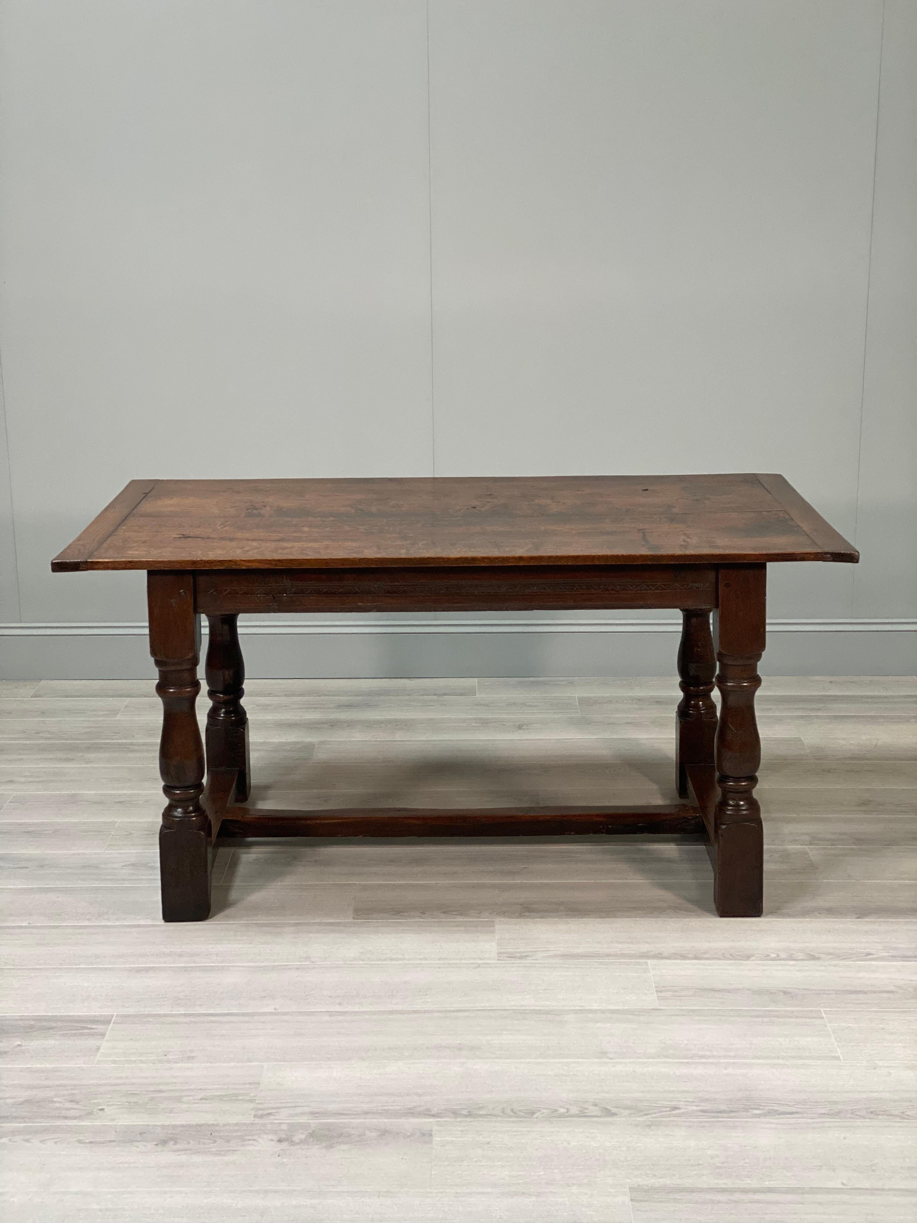 Country 17th Century Oak Refectory Table For Sale