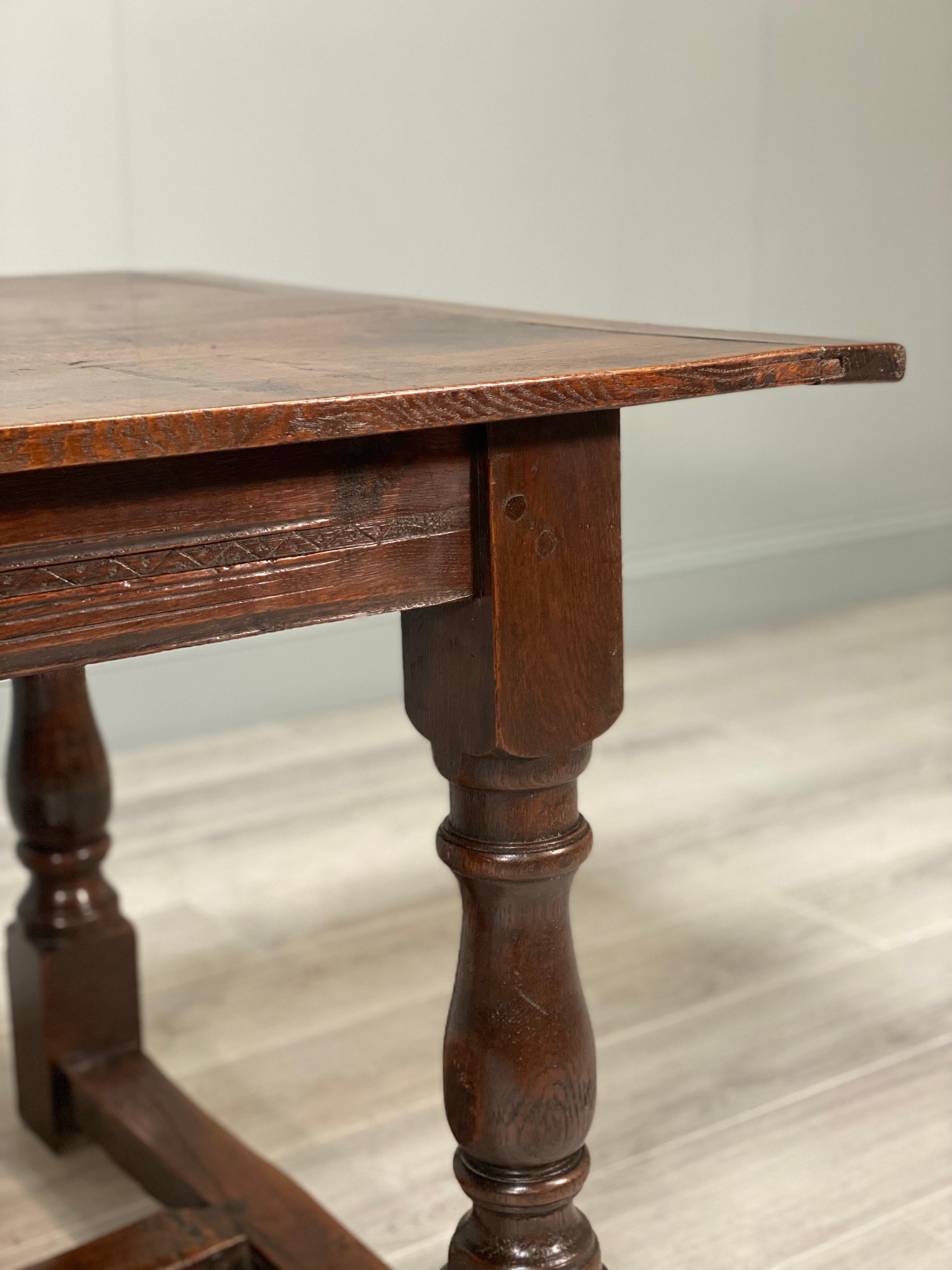 Hand-Crafted 17th Century Oak Refectory Table For Sale