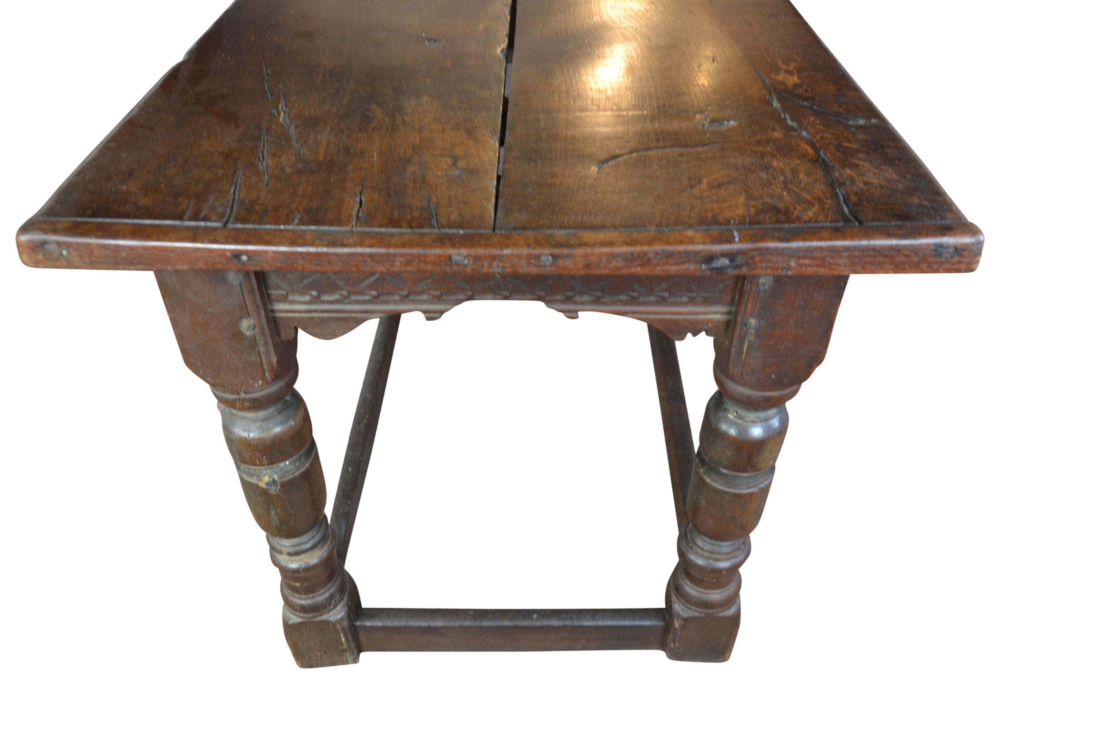 17th Century Oak Refectory Table 1