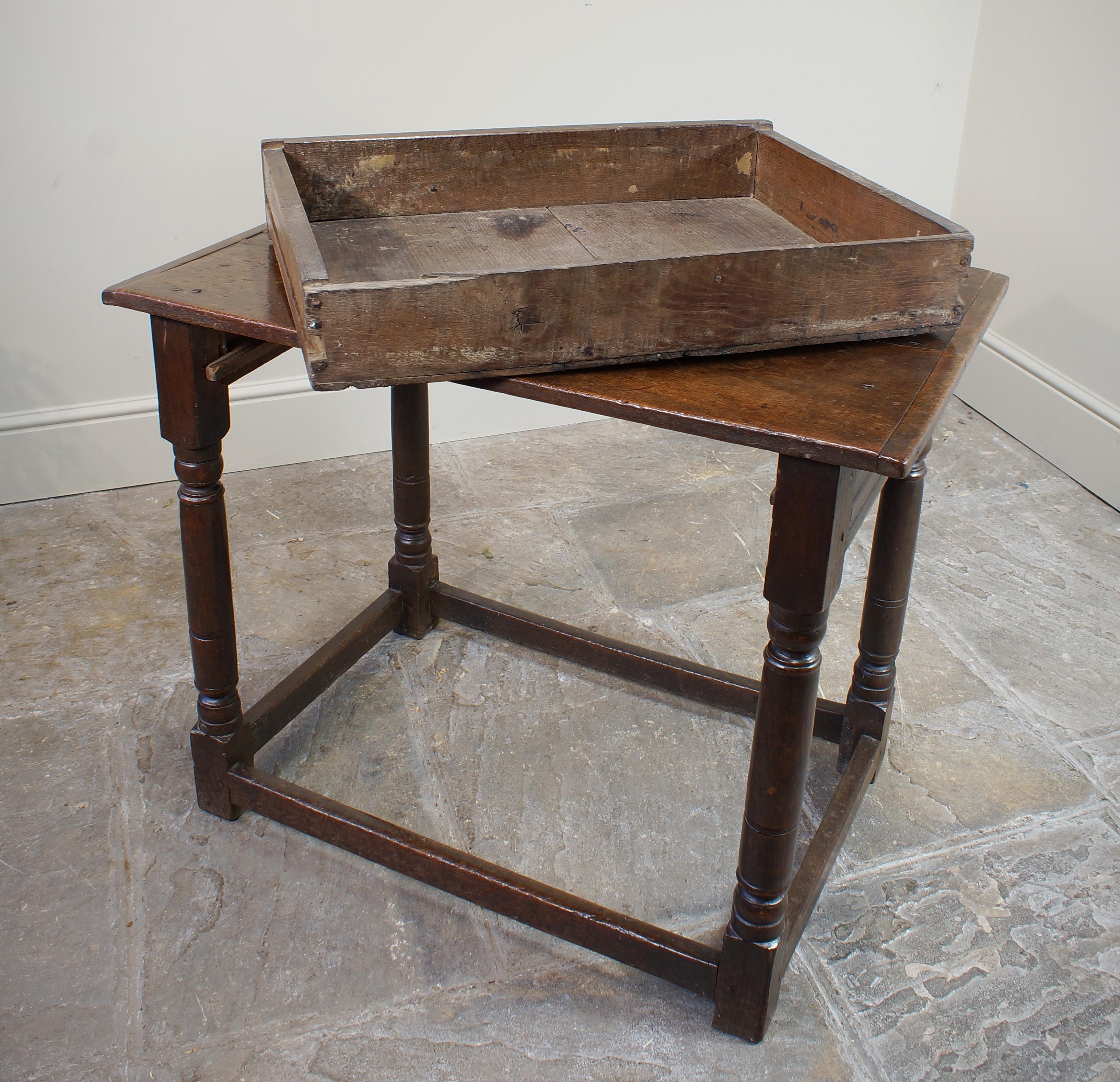 17th Century Oak Side/ Centre Table. For Sale 9