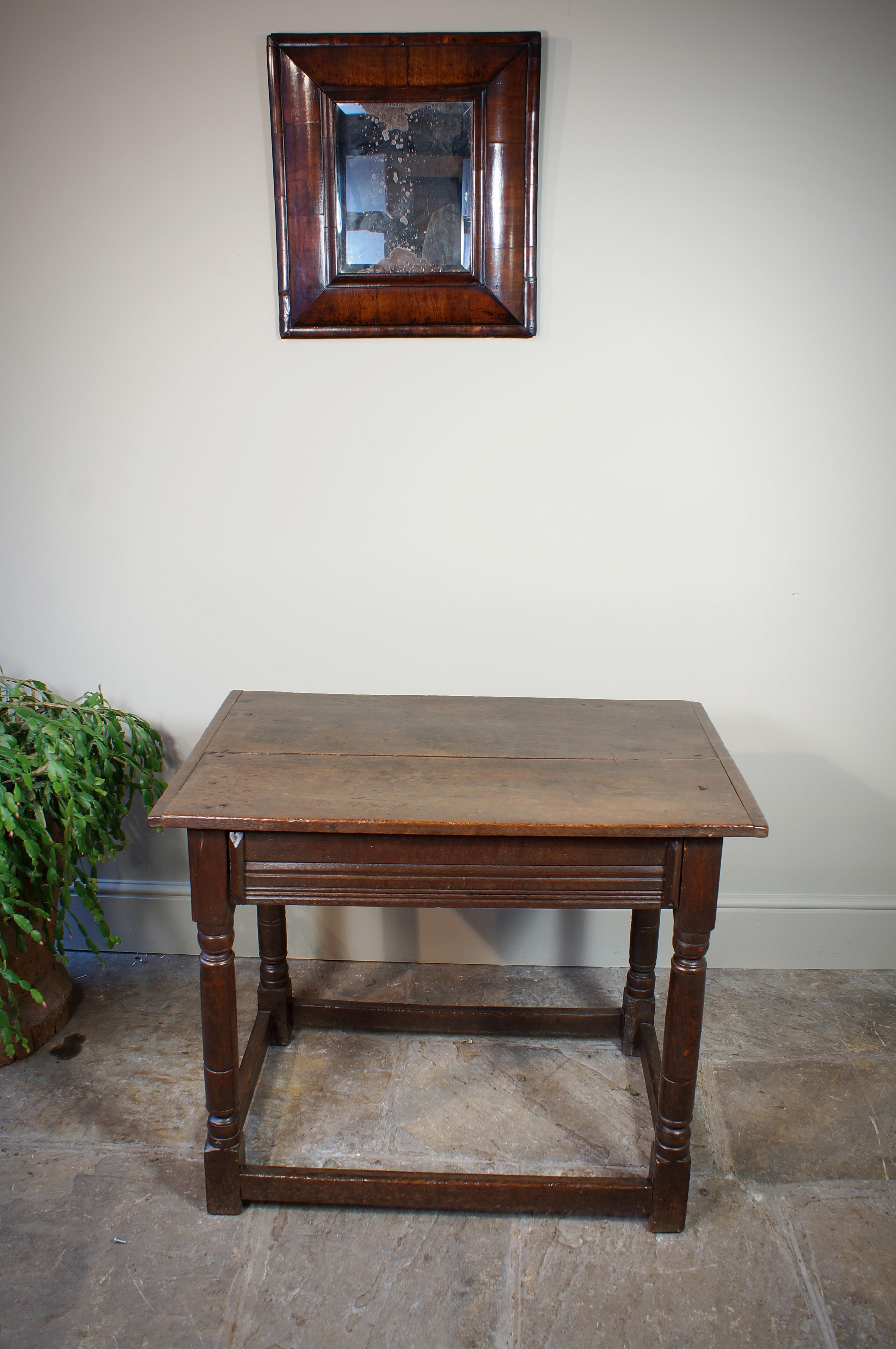 17th Century Oak Side/ Centre Table. For Sale 1