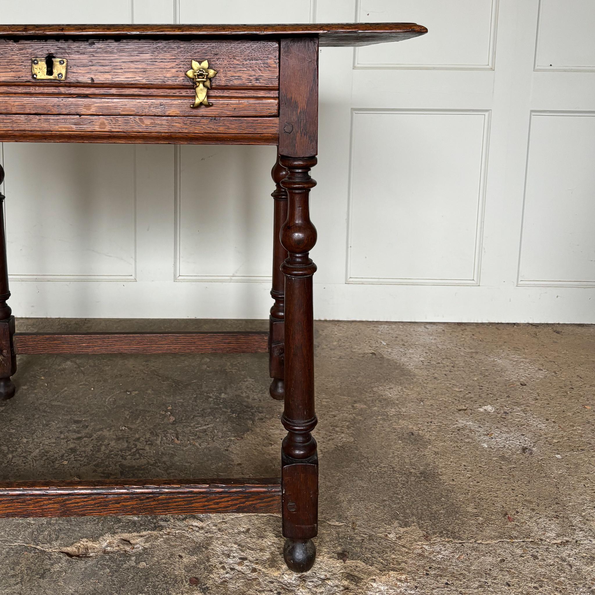 17th Century Oak Side Table For Sale 6