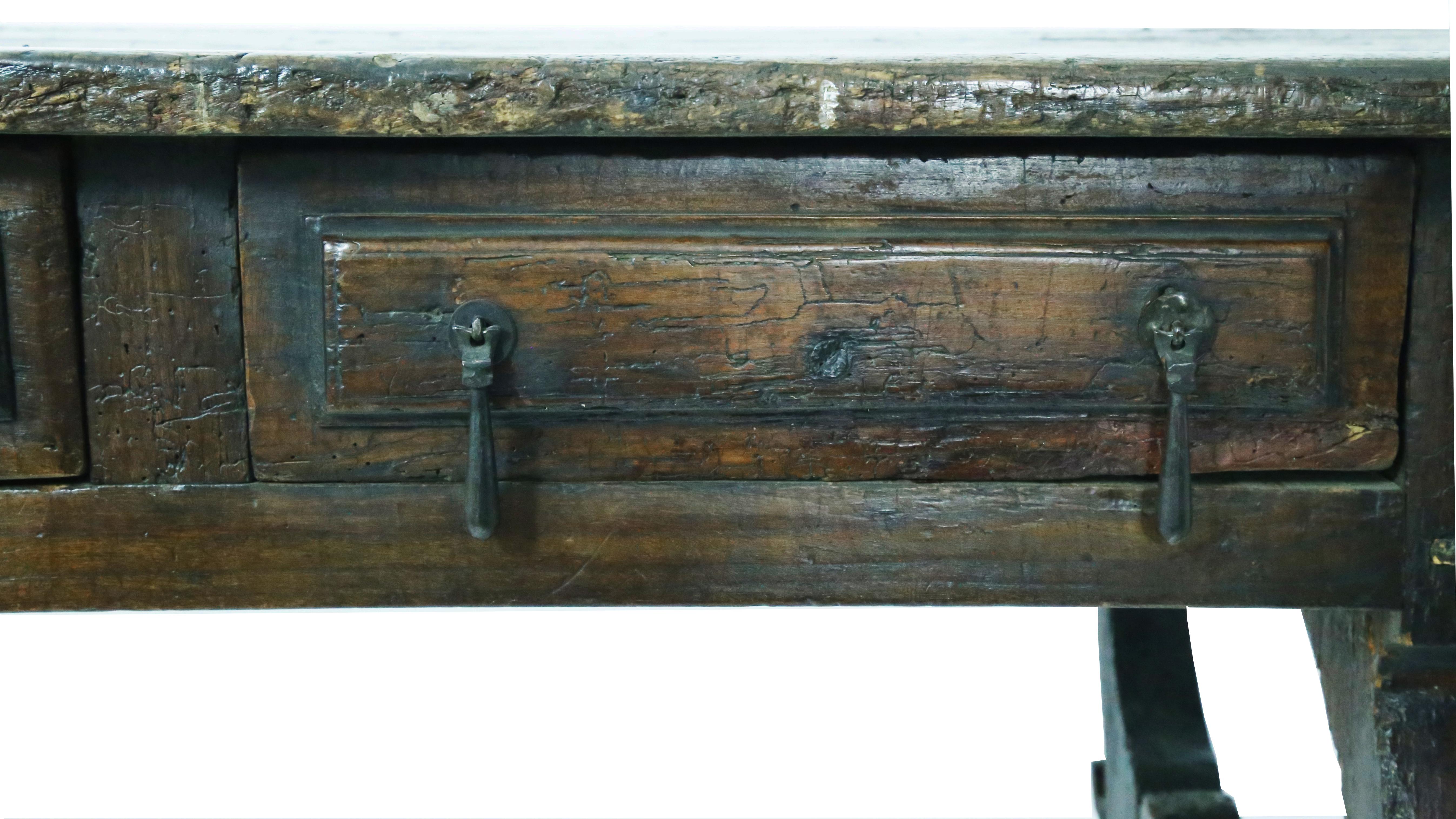 17th Century Oak Spanish Refectory Table 1