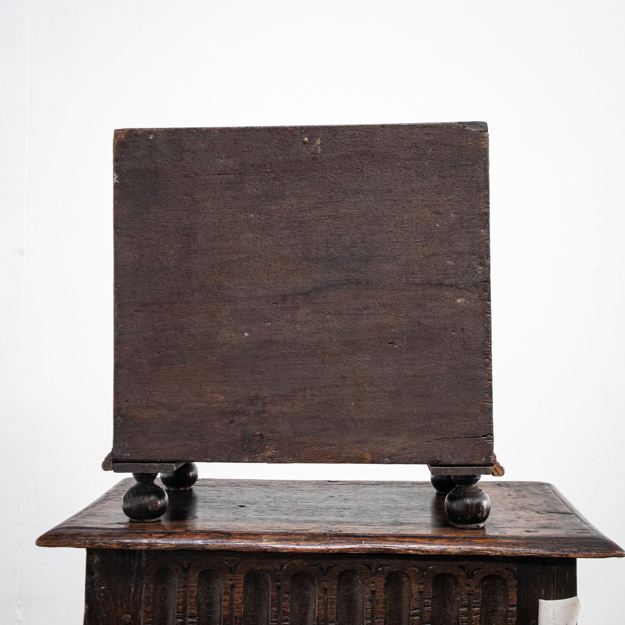 18th Century and Earlier 17th Century Oak Spice Cupboard Box