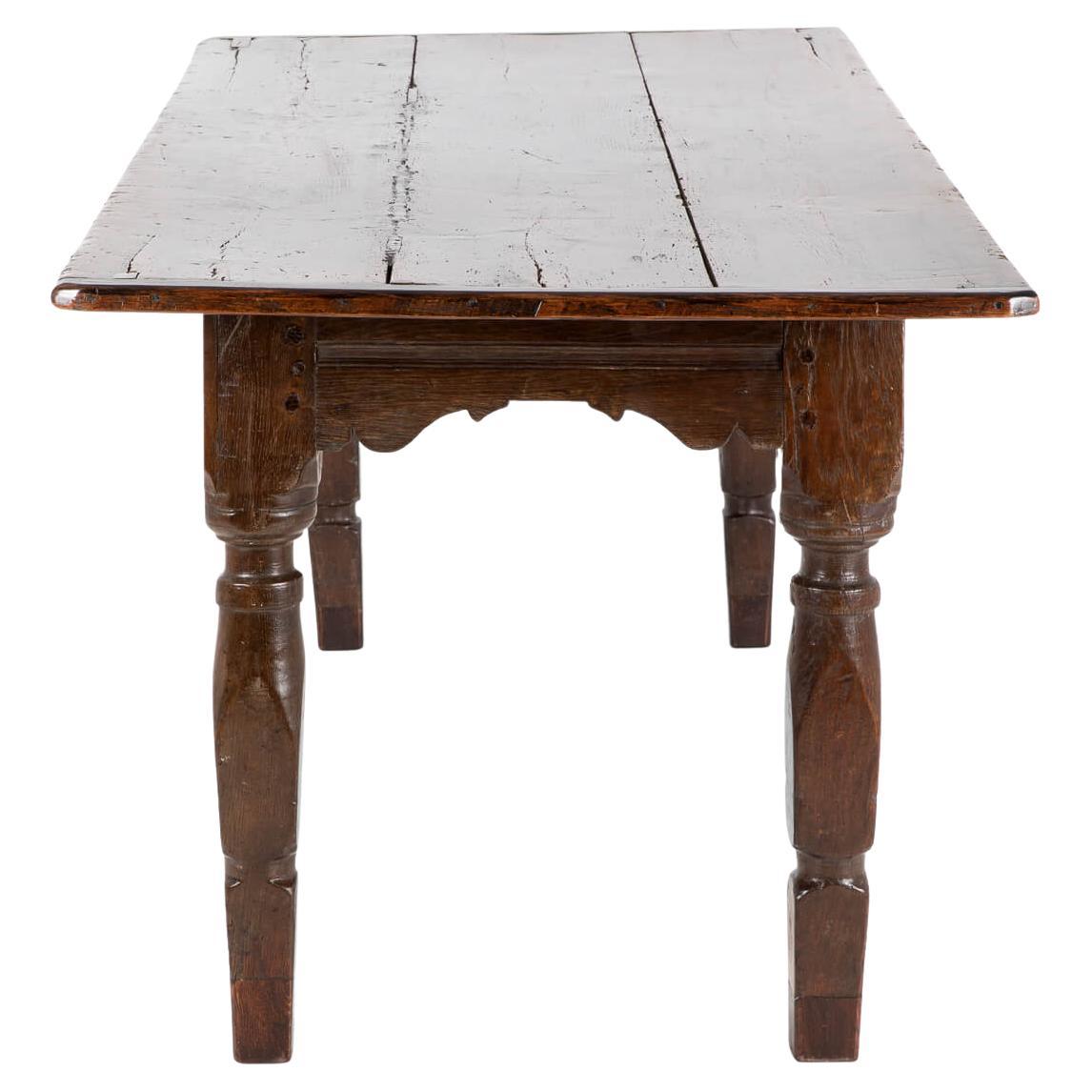 Table en Oak du 17ème siècle