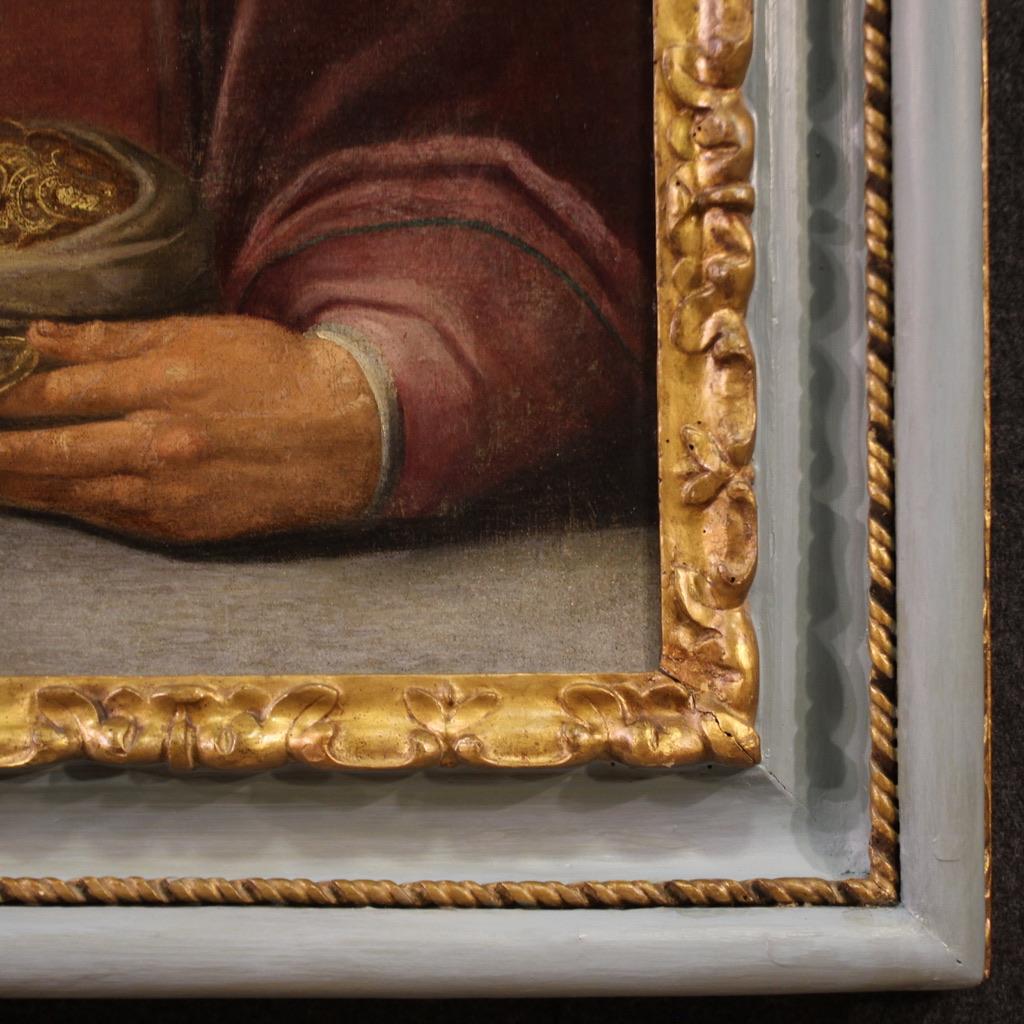 17th Century Oil on Canvas Antique Flemish Painting The Allegory of Love, 1610 in vendita 7