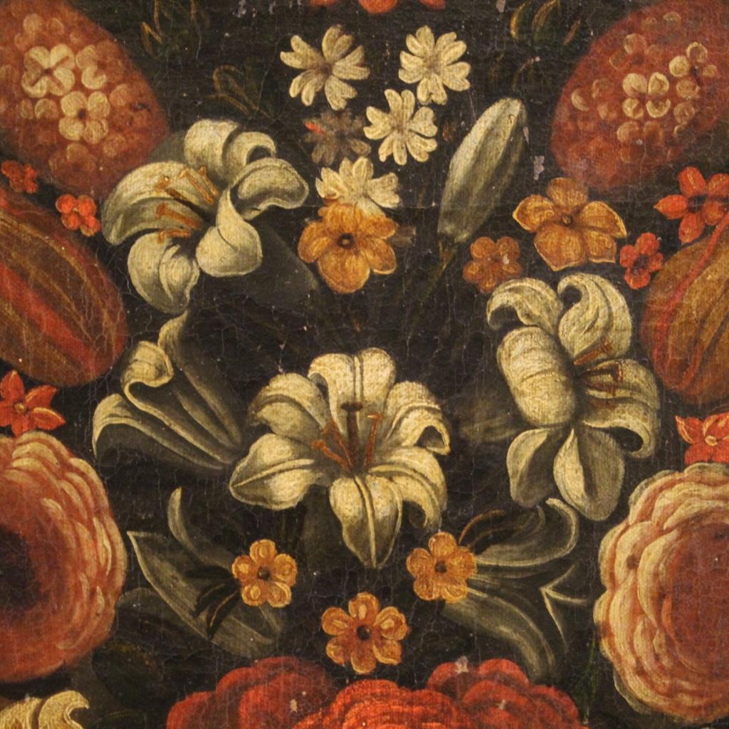 17th Century Oil on Canvas Antique Italian Still Life Painting, 1670 1