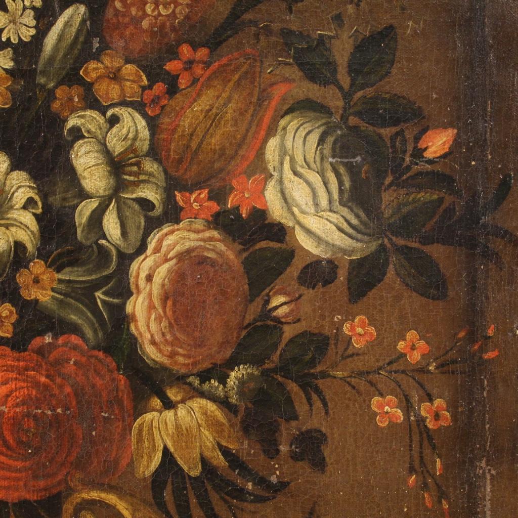 17th Century Oil on Canvas Antique Italian Still Life Painting, 1670 6