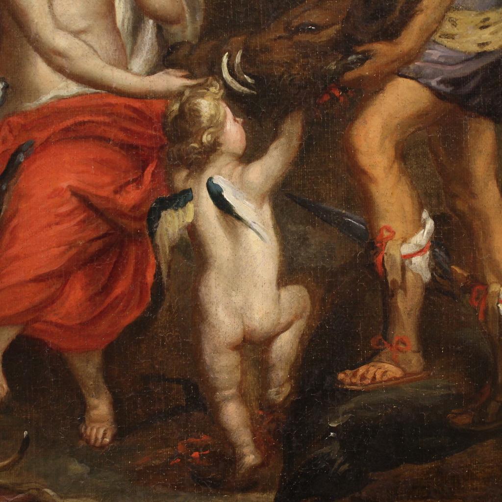 óleo sobre lienzo del siglo XVII Pintura mitológica flamenca antigua, 1660 Aceitado en venta
