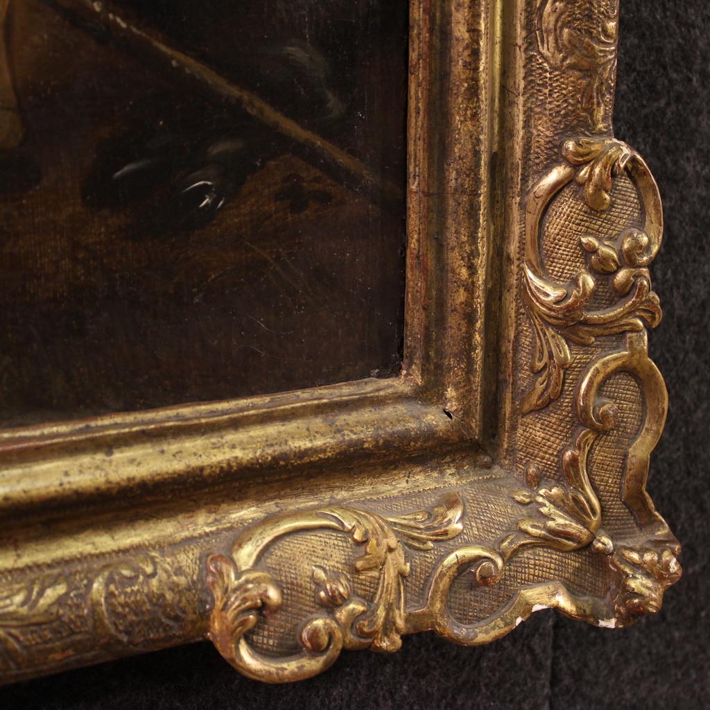 óleo sobre lienzo del siglo XVII Pintura mitológica flamenca antigua, 1660 en venta 1
