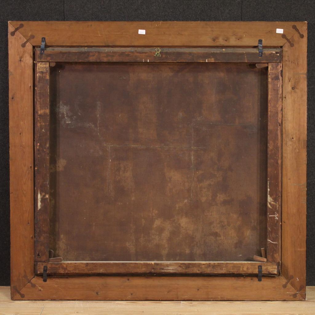 17. Jahrhundert Öl auf Leinwand Flämisches religiöses Gemälde Heiliger Hieronymus in seinem Arbeitszimmer (Mid-17th Century) im Angebot