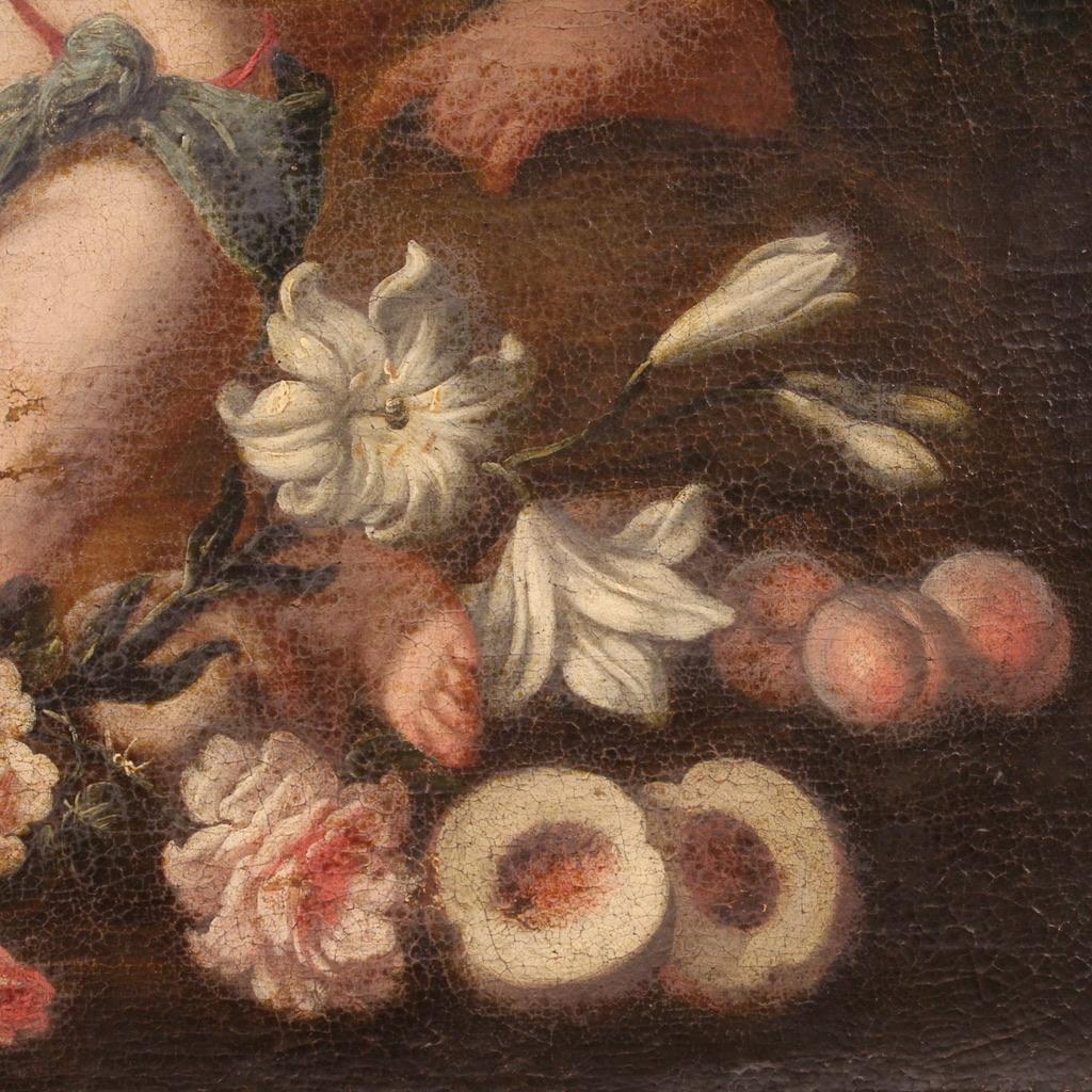 17. Jahrhundert Öl auf Leinwand Italienisch Antike Spiel der Cherubinen Gemälde, 1640 6