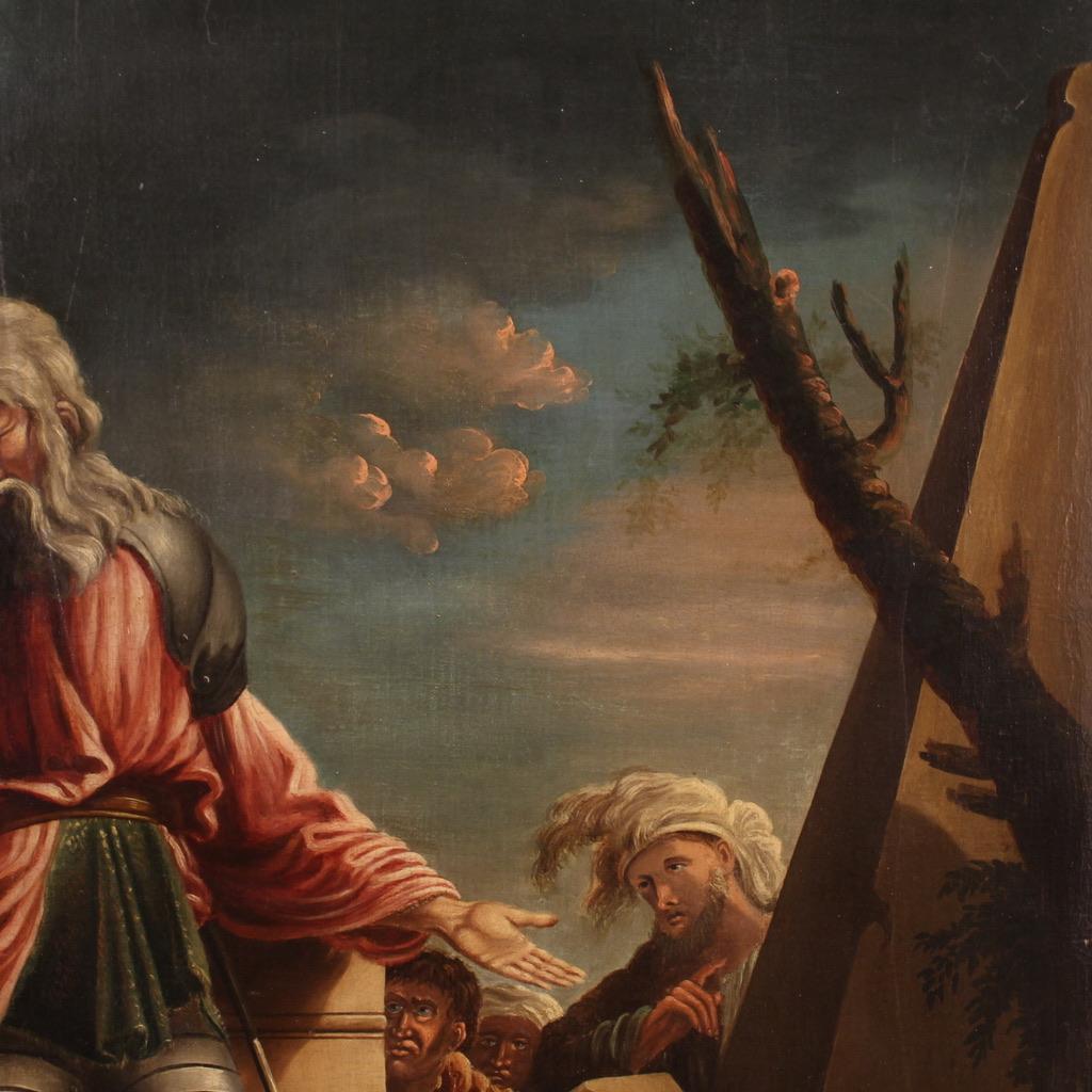 huile sur toile du 17e siècle Peinture italienne ancienne Bélisaire aveugle, 1680 en vente 9