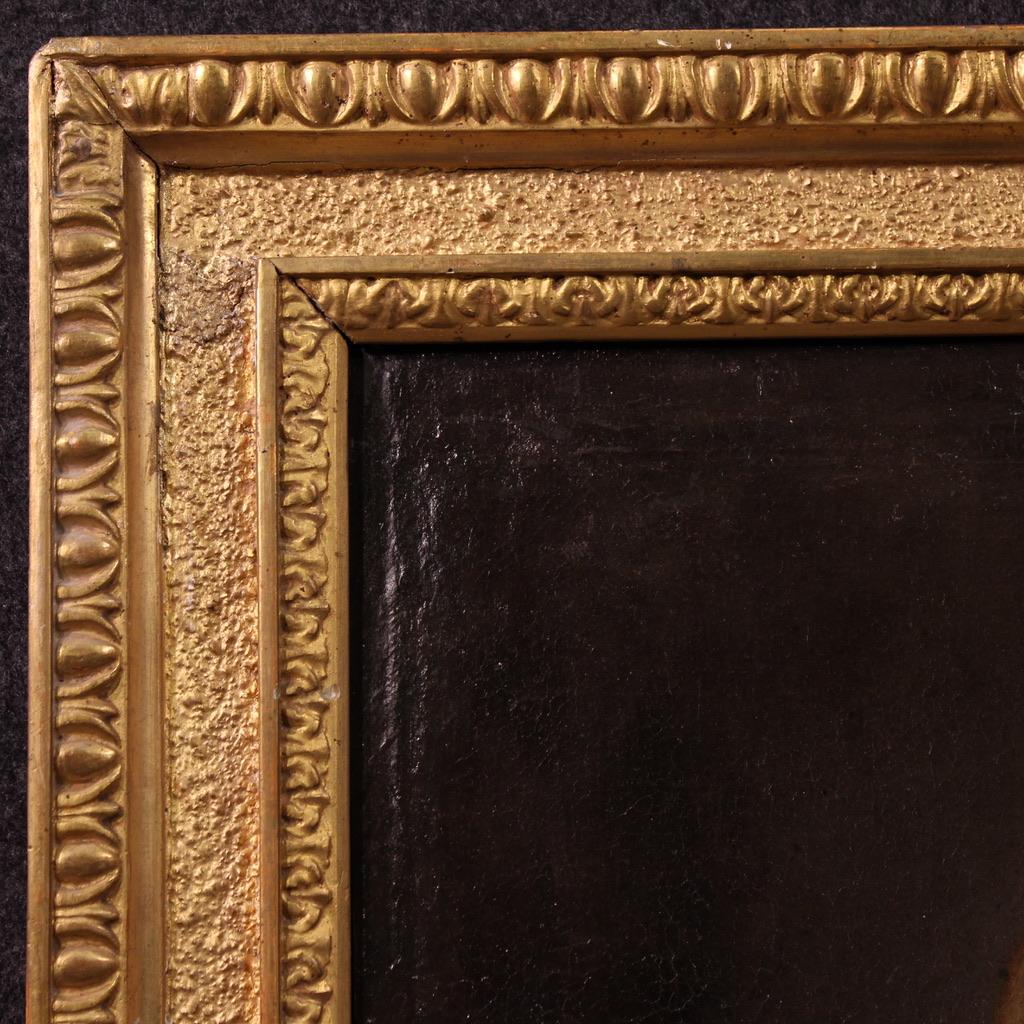 17th Century Oil on Canvas Italian Antique Painting Virgin in Prayer, 1670 en vente 2