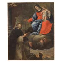 17th Century Oil on Canvas Antique Italian Religious Painting Praying ...
