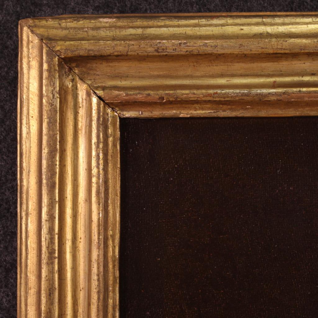 Olio su tela del XVII secolo, dipinto religioso antico italiano San Bartolomeo in vendita 5