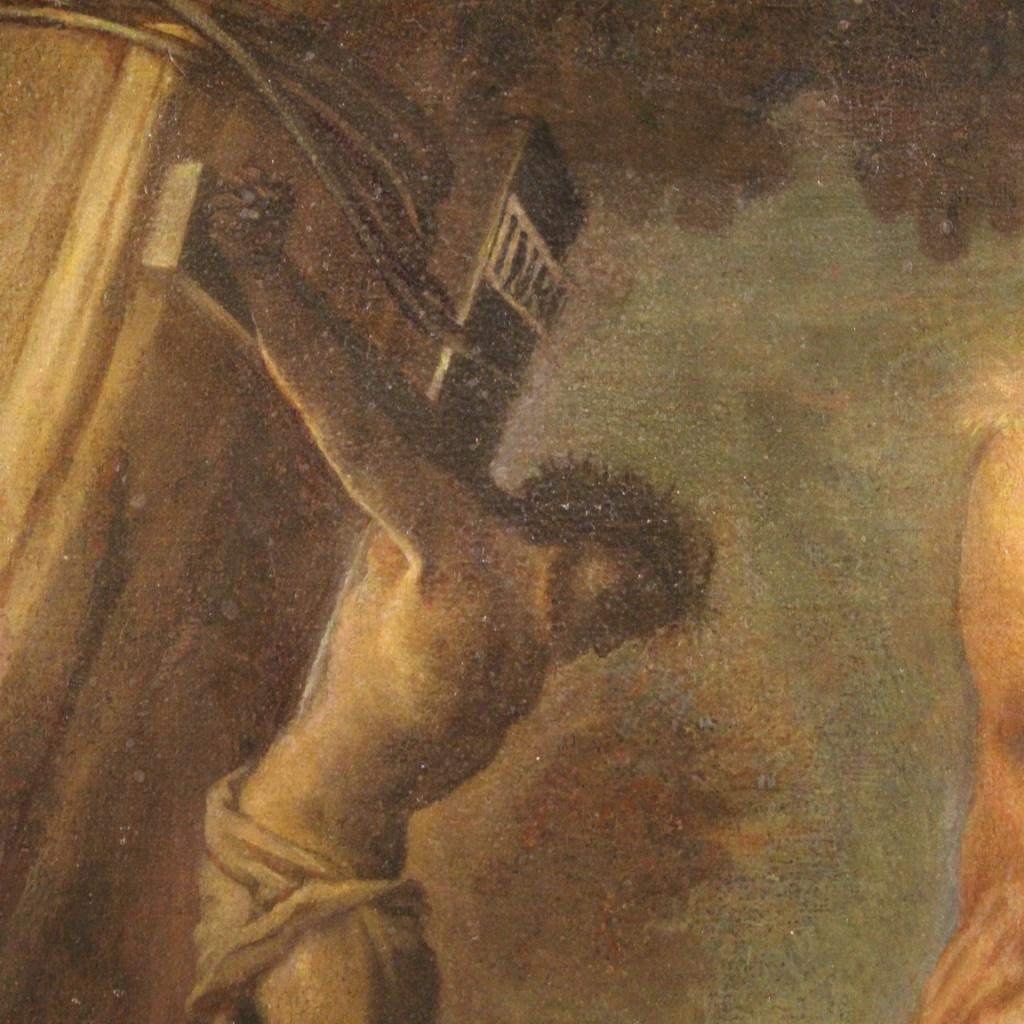 17. Jahrhundert Öl auf Leinwand Italienisch antike religiöse Malerei Saint Jerome, 1670 im Angebot 6