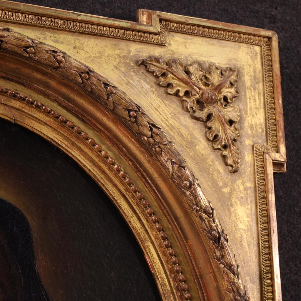 17. Jahrhundert Öl auf Leinwand italienische antike religiöse Malerei Jungfrau der Schmerzen im Angebot 3