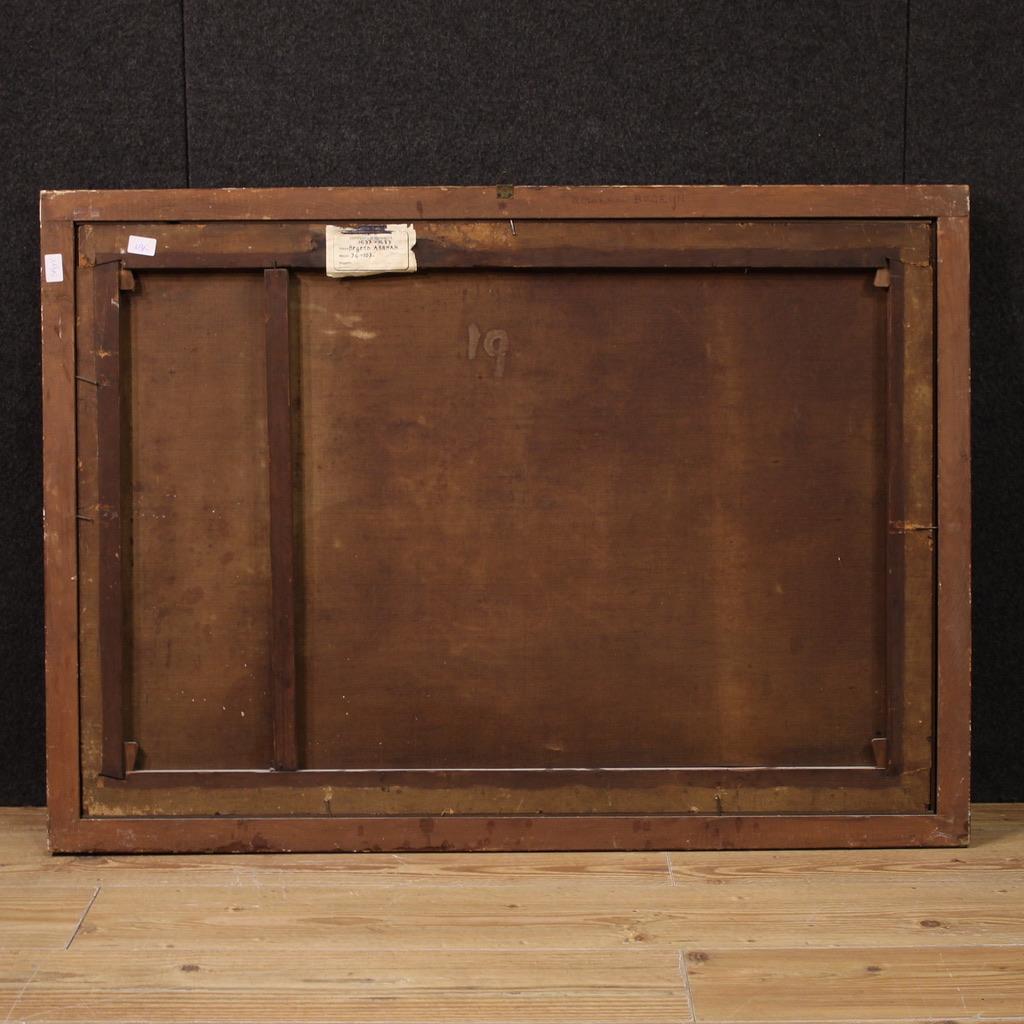 17. Jahrhundert Öl auf Leinwand Italienische Bukolische Landschaft mit Ruinen Gemälde, 1680 im Angebot 4