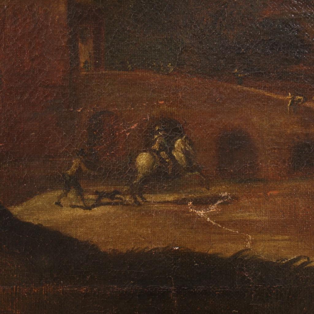 17th Century Oil on Canvas Italian Landscape Painting, 1760 in vendita 3