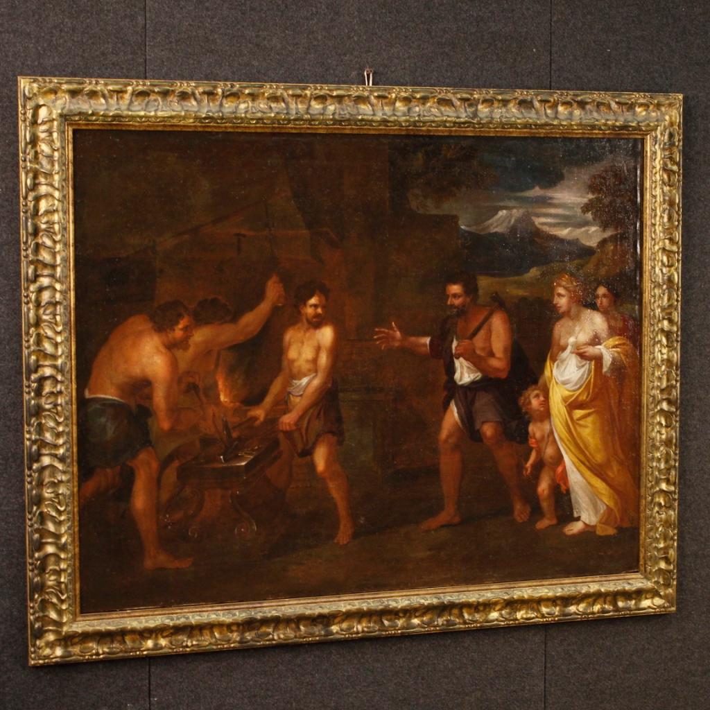 17th Century Oil on Canvas Italian Mythological Painting, 1670 2