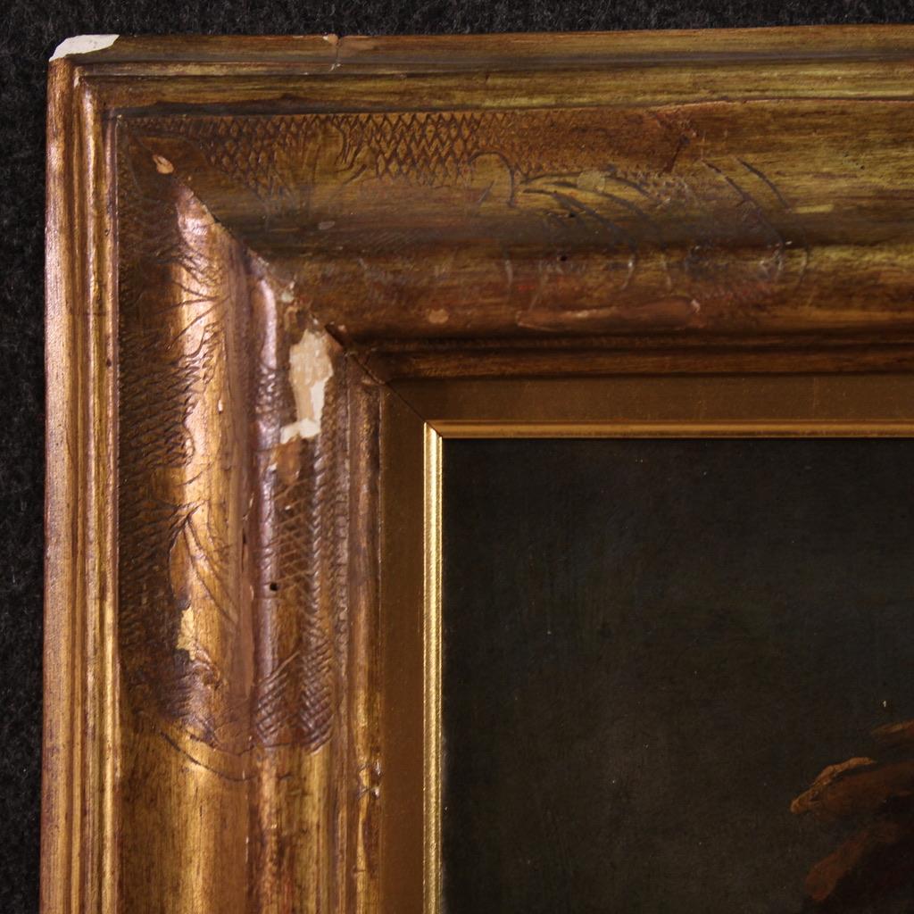 17. Jahrhundert Öl auf Leinwand Italienisch Gemälde David mit dem Kopf des Goliath (Late 17th Century) im Angebot