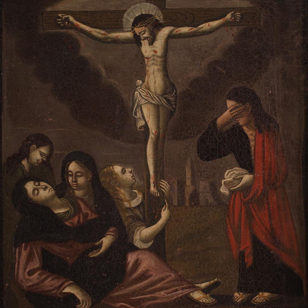 17th Century Oil on Canvas Italian Painting episodes from the life of Jesus 7