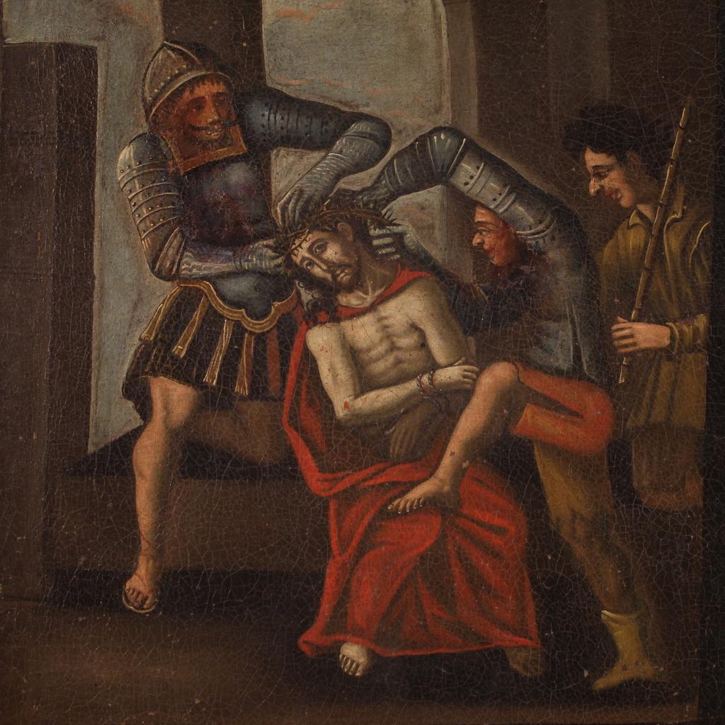 17th Century Oil on Canvas Italian Painting episodes from the life of Jesus 5