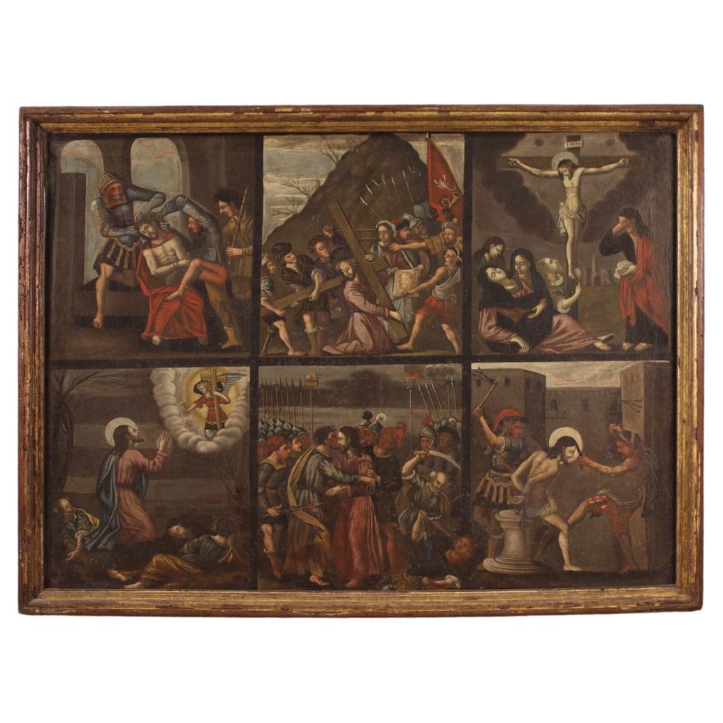 17. Jahrhundert Öl auf Leinwand Italienische Malerei Episoden aus dem Leben von Jesus