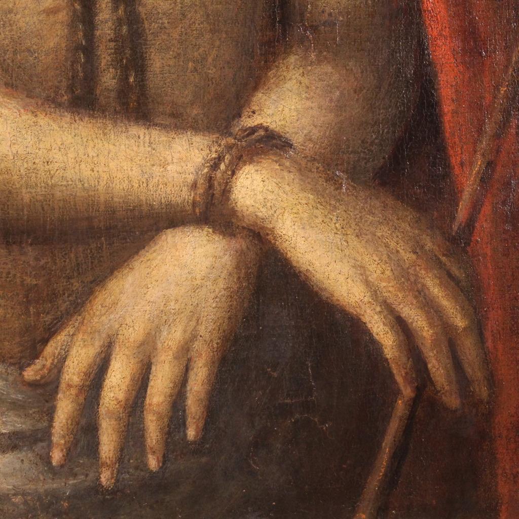 17. Jahrhundert Öl auf Leinwand Italienisch religiöse Malerei Christus Ecce Homo, 1670 im Angebot 9
