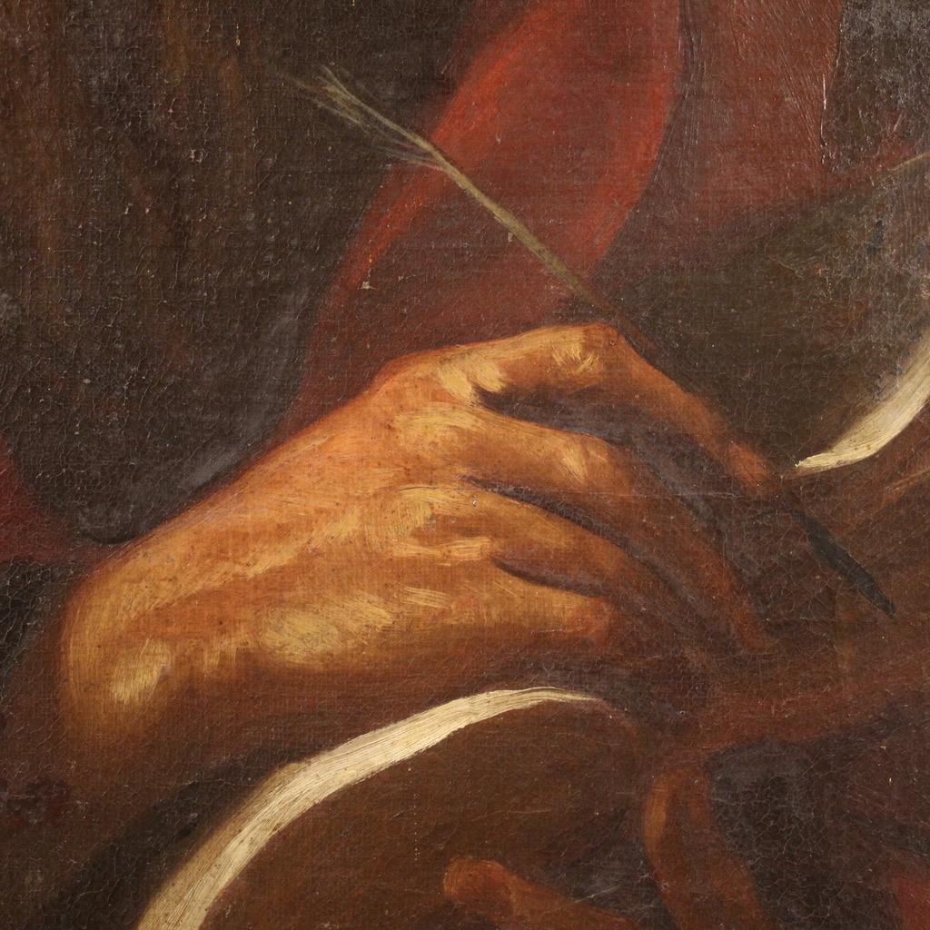 17. Jahrhundert Öl auf Leinwand Italienische Schule Antike Malerei Apostel, 1680 6