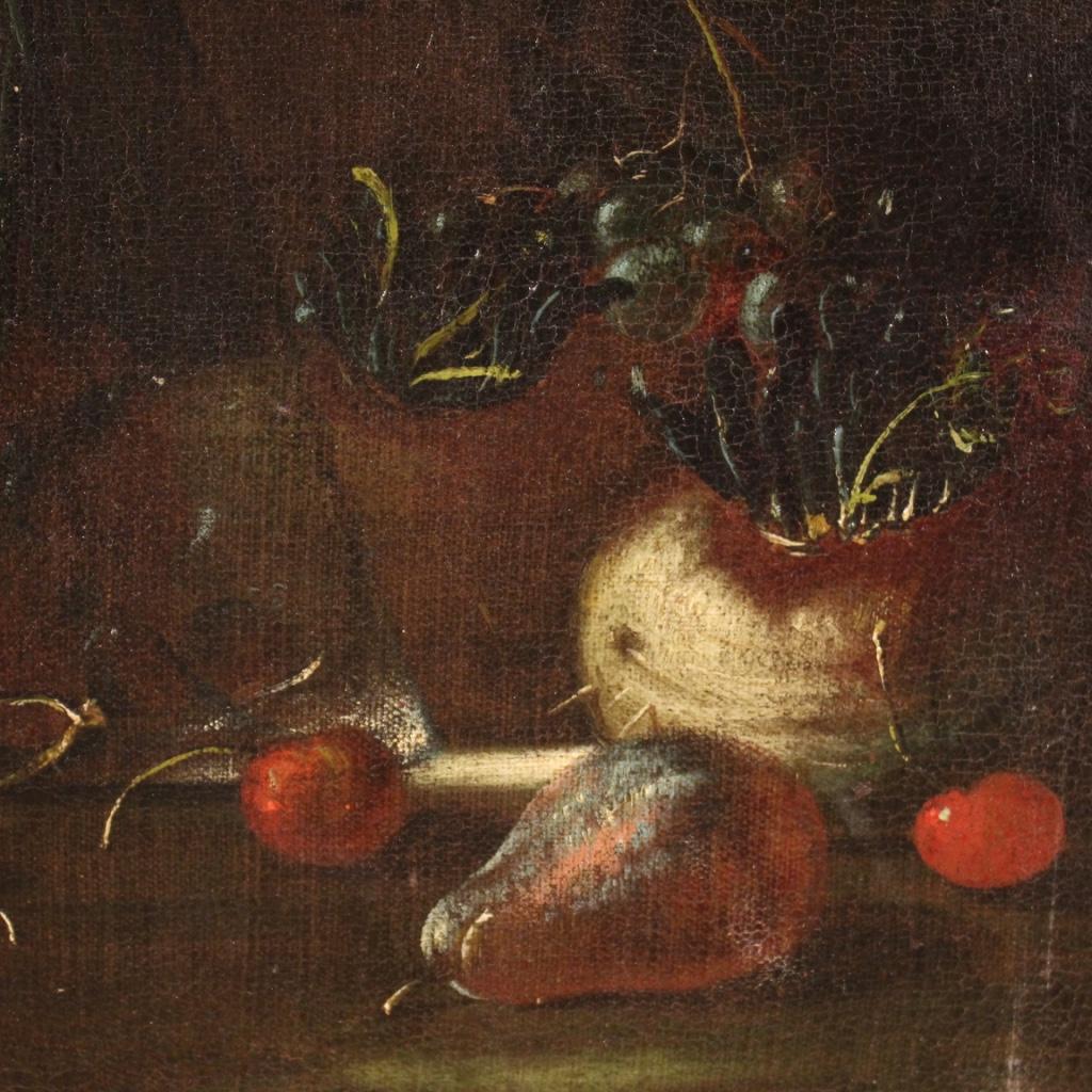 17th Century Oil on Canvas Italian Still Life Painting, 1650 2