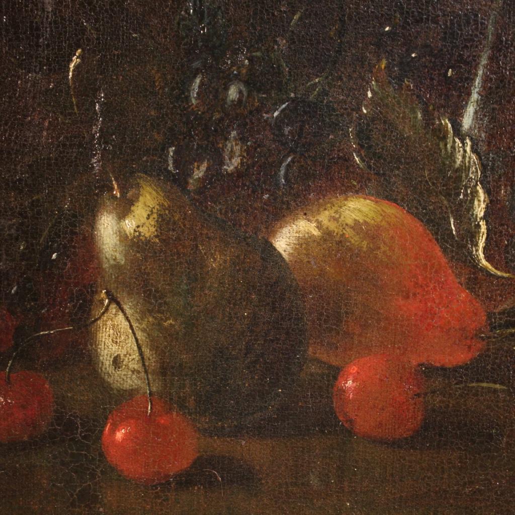 17th Century Oil on Canvas Italian Still Life Painting, 1650 3