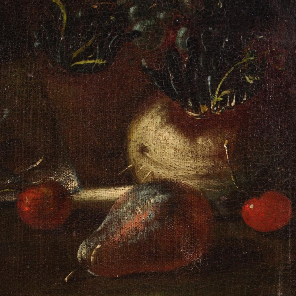17th Century Oil on Canvas Italian Still Life Painting, 1650 4