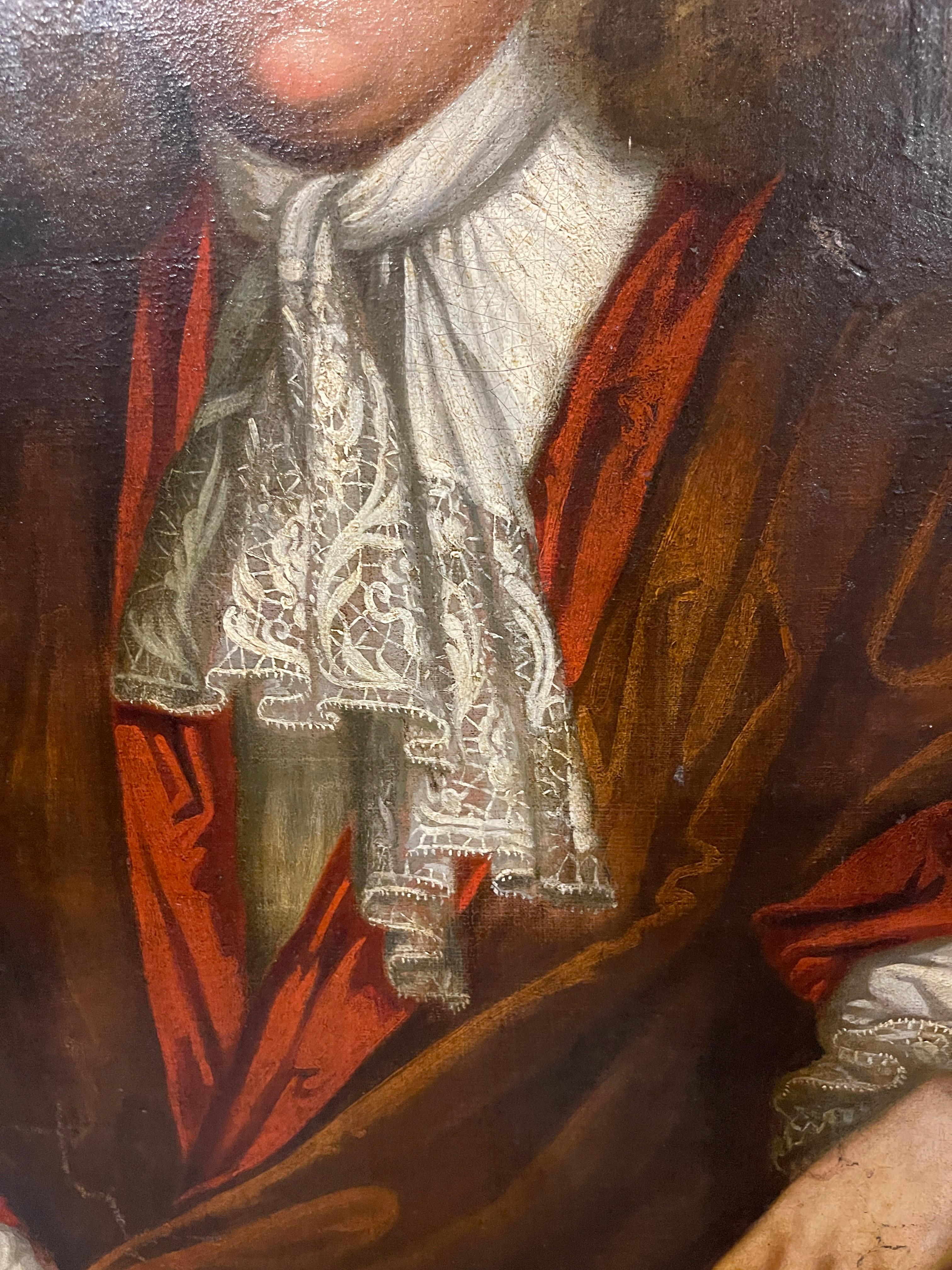 XVIIIe siècle et antérieur XVIIe siècle Huile sur toile Josiah Childs attribuée à John Riley en vente
